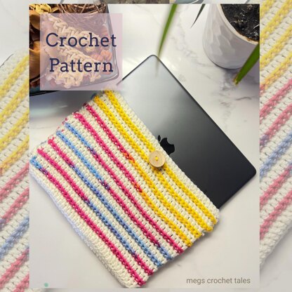 Candy Pop Crochet Ipad Sleeve