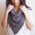 Granny triangle cowl loop scarf