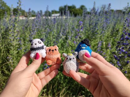 4 in 1 Animals quartet Amigurumi Pattern