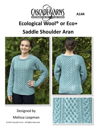 Saddle Shoulder Aran in Cascade Ecological Wool - A144