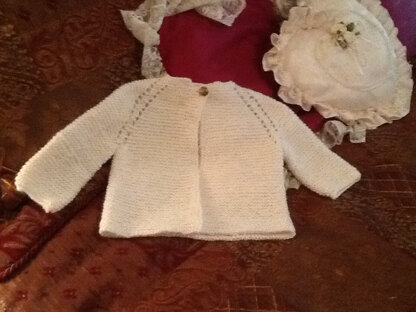 Top Down Garter Stitch Baby Jacket