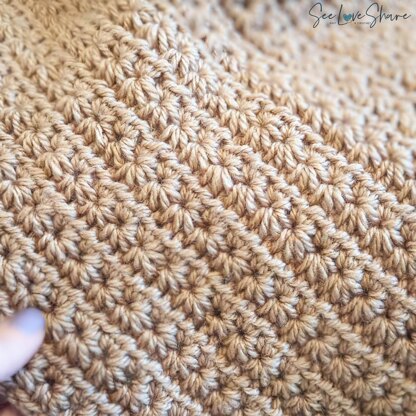 Star Stitch Cozy Throw
