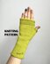 Cashmere Lime fingerless gloves