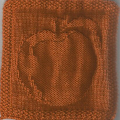 Giant Peach Dishcloth Pattern