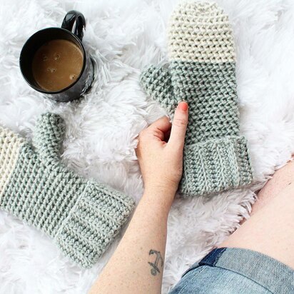 Vanilla Dip Mittens