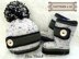 Knitting PATTERN Baby Set with Belt Shoes and Hat