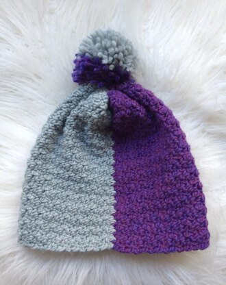 Color Block Slouchy Hat