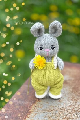 Knitting Pattern Little Bunny toy