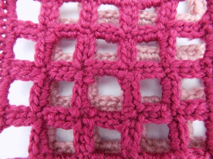 Crochet Lattice Granny Square