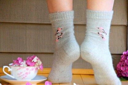 Cherry Blossoms Socks