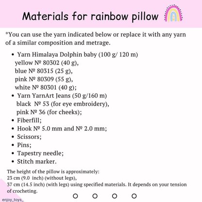 A pillow Rainbow