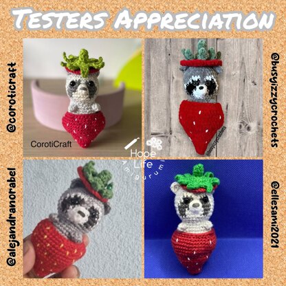 Raccoon in Strawberry