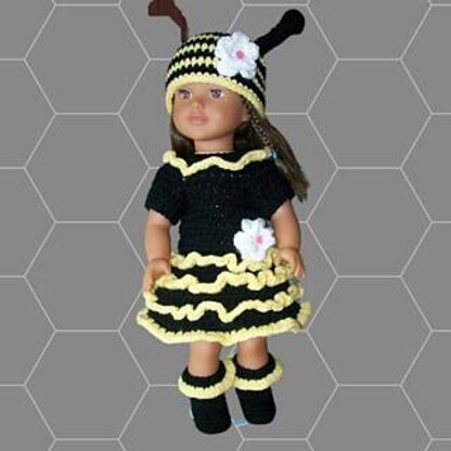 18" Crochet Bumblebee costume