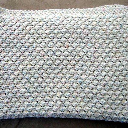 Easy Knit Shell Stitch Baby Blanket