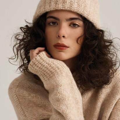 Sweater and Hat in Rico Luxury Alpaca Superfine Aran - 822 - Downloadable PDF