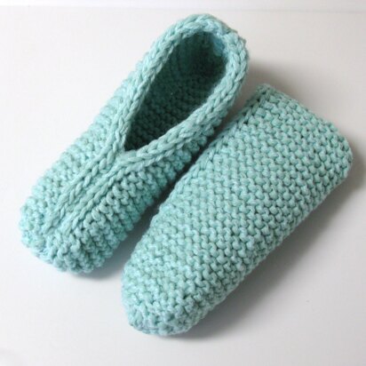 83-Garter Stitch Slippers