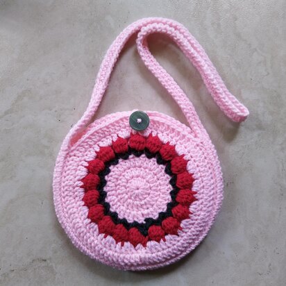 Crochet Pattern - Fancy Flowers Purse