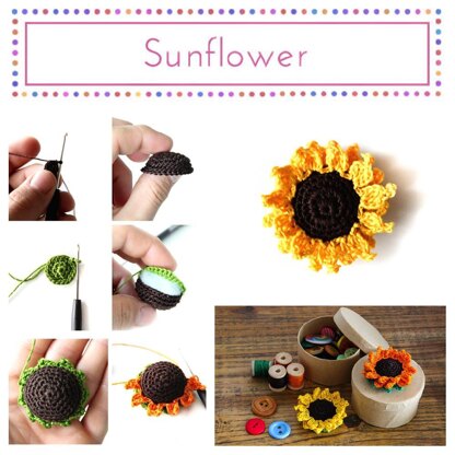 Crocheted Sunflower