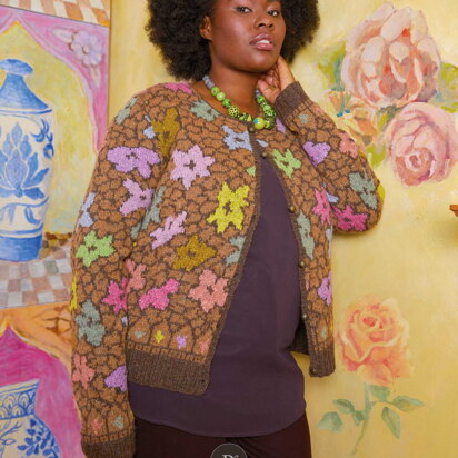 Mosaic Flower Jacket in Rowan Felted Tweed DK - ZB303-00003-ENPFRP - Downloadable PDF