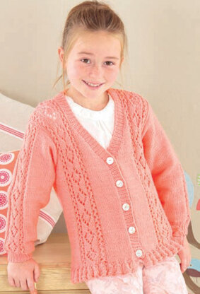 V-Neck and Round Cardigans in Sirdar Snuggly DK- 4525 - Downloadable PDF