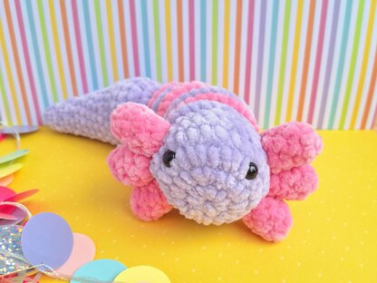 Axolotl crochet fidget toy