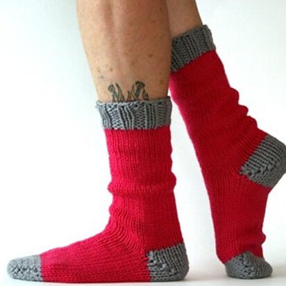 Bulky Sleep Socks - knitting pattern