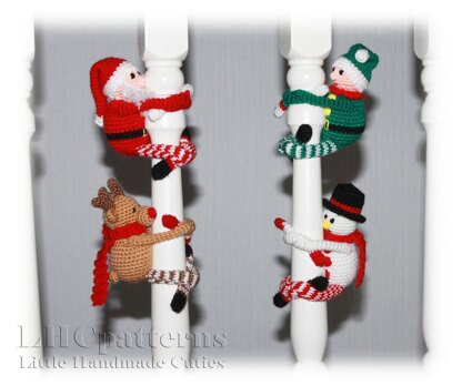 4 x Christmas ToysCrochet Pattern (Santa, Reindeer, Snowman, Elf)