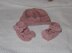 Baby Ribbons and Bows Shoes and Roll Brim Beanie