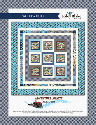 Riley Blake Woodsy Quilt - Jeep - Downloadable PDF