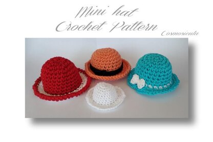 Mini hat crochet pattern