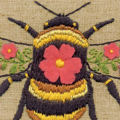 Dimensions Embroidery Kit with Hoop: Crewel: Bee Kind Embroidery Kit -  15.2cm(6in)