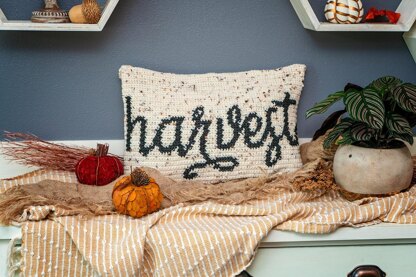 Harvest Crochet Pillow Cover