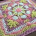 English Garden Afghan Square