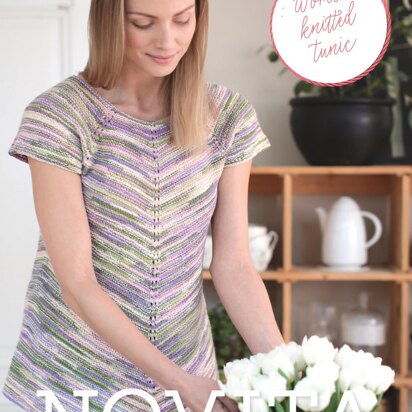 Women's Knitted Tunic in Novita Nalle Taika - 35 - Downloadable PDF