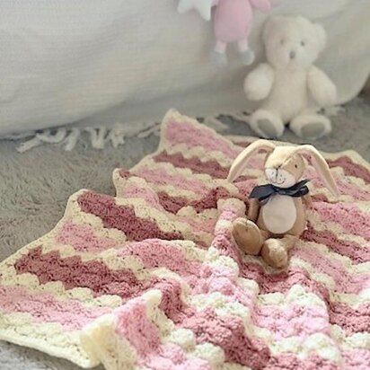 Waves of Shells Baby Blanket