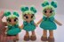 Green Rainbow Crochet Doll 3 Levels in 1