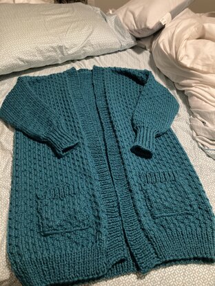 Teal cardigan