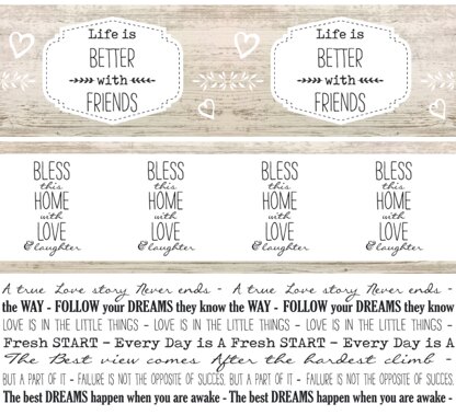 Studio Light Shrink Sleeves 15"X4.25" 3/Pkg - Home, 3 Designs/1 Each