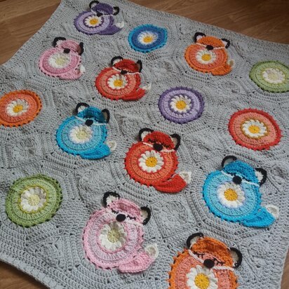 Foxy the Roksy baby blanket