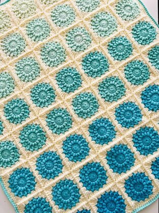 Azure Harmony Baby Blanket