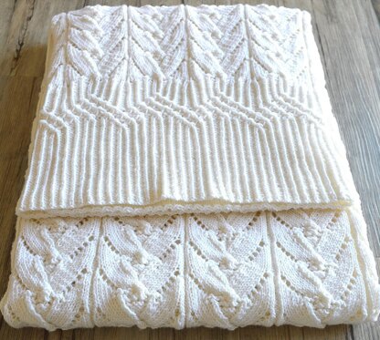 Cathedral Heirloom Baby Blanket - P069