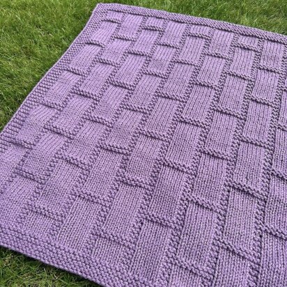 Aran Building Blocks Blanket