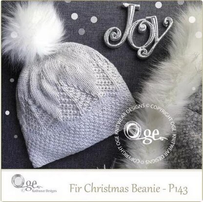 Fir Christmas Beanie - P143
