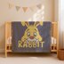 Rabbit Pooh's Friend Blanket Bunny Throw Hundred Acre Wood Cartoon C2C CROCHET PATTERN