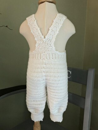 Crochet Pattern Baby Boy Romper Outfit 4-6 Months 