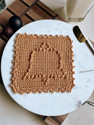 The Holiday Bell Dishcloth