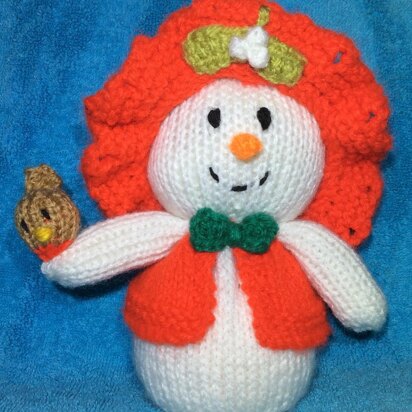 Snowflake the Snowman - knitting pattern