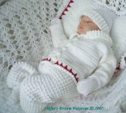 Crochet pattern 9 Piece Baby UK & USA Terms #46