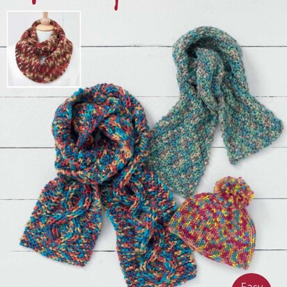 Hat & Scarf in Hayfield Bonus Extravaganza - 8172 - Downloadable PDF