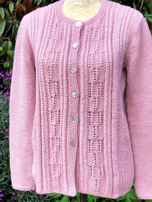 Eyelet Patterned Cardigan